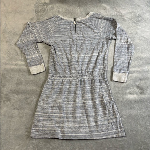 LOFT Lightweight Striped Knit Dress with Drawstring Waist - Picture 5 of 5
